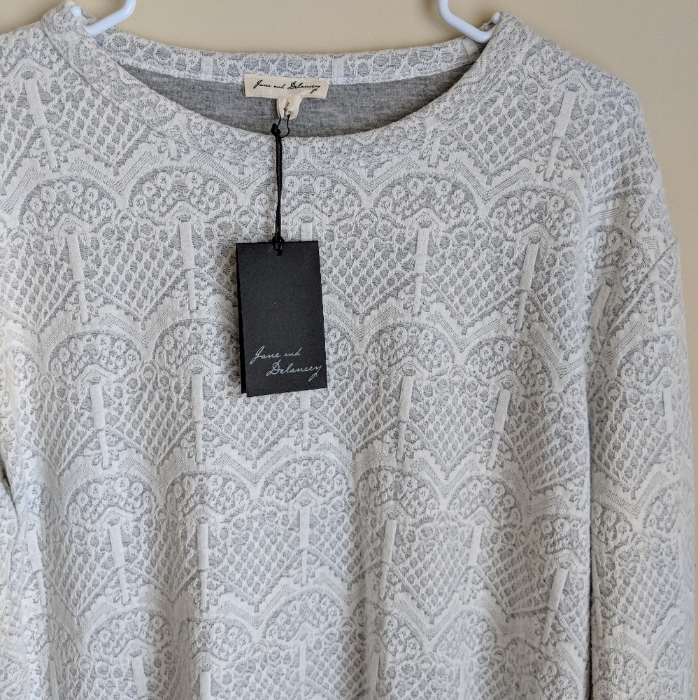 Jane and Delancey | NWT mock lace sweater